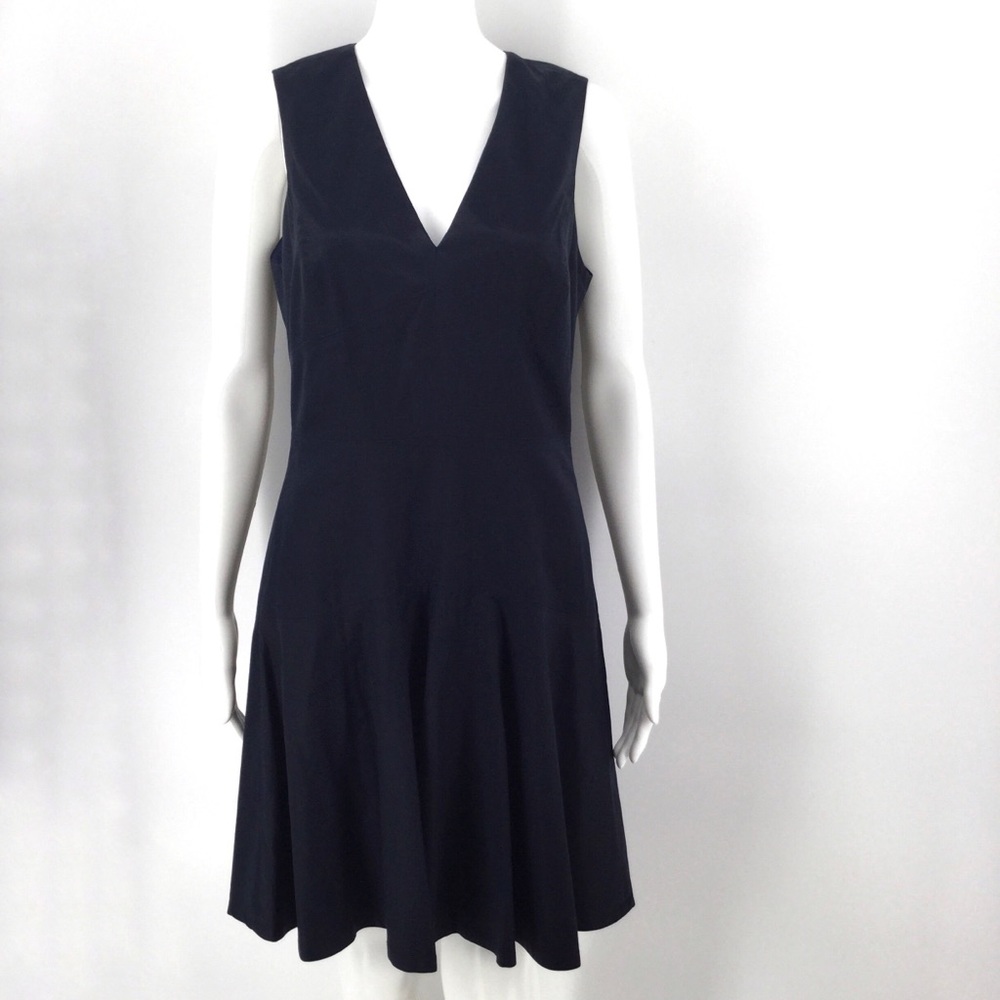 REBECCA TAYLOR Dress 6 Navy Blue Empire Waist